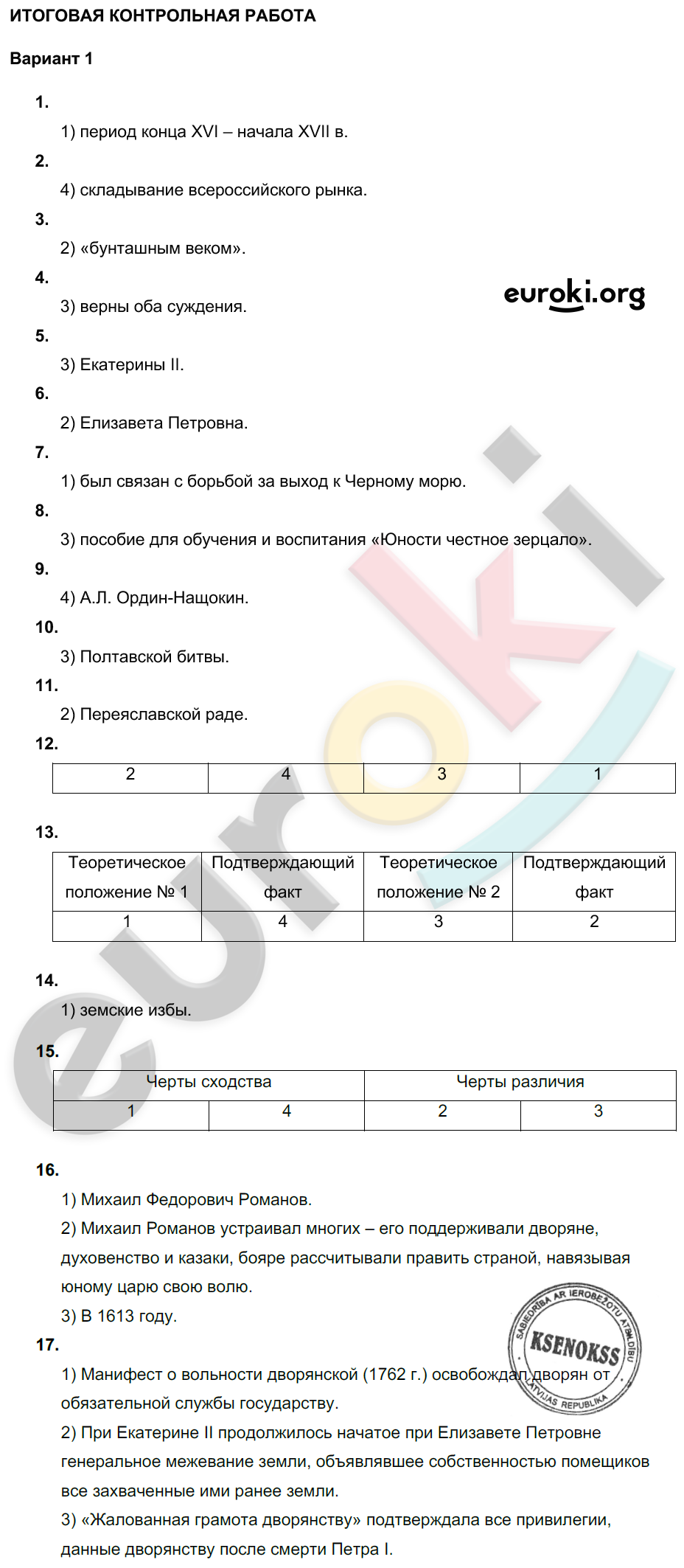 Вариант1 - решение